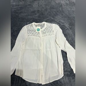 Boden Cream Sheer Women's Blouse
